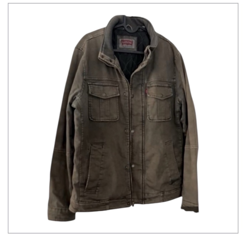 Levi’s Quilted Canvas Trucker Utility Jacket Men’s Size S